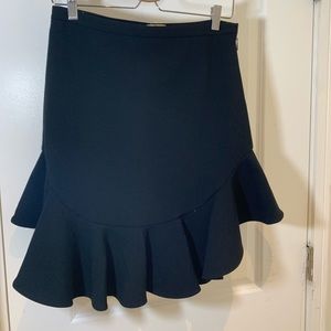 Leifsdotter Anthropologie Black Petal Skirt